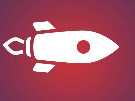 An illustration of a rocket