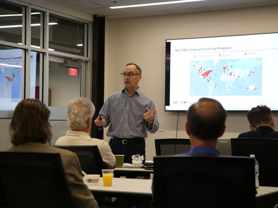 Kent Summers, a successful serial entrepreneur with the VMS program at MIT in Boston, visited Tucson to lead the introductory workshop for the first cohort of UAZVMS mentors. 
