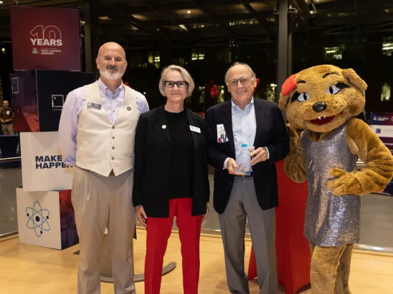 Doug Hockstad, Betsy Cantwell, Larry Hecker, and Wilma Wildcat. 