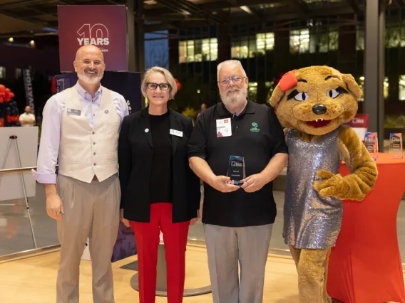 Doug Hockstad, Betsy Cantwell, Robin Polt, and Wilma Wildcat. 