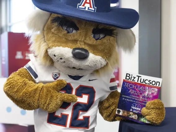 Wilbur with the TLA BizTucson magazine