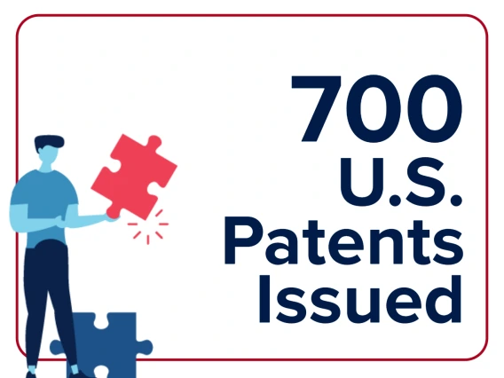 700 U.S. Patents issued