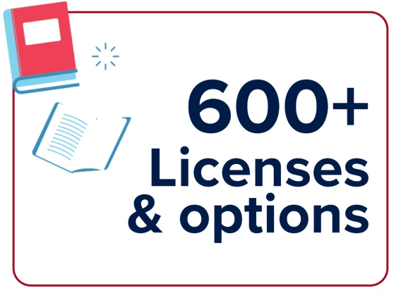 600+ Licenses and Options 