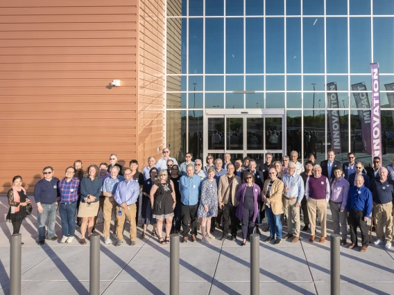 A gathering of U of A faculty who are all inventors on issued patents. Taken on April 26, 2024, at a Tech Launch Arizona celebration recognizing World Intellectual Property Day.