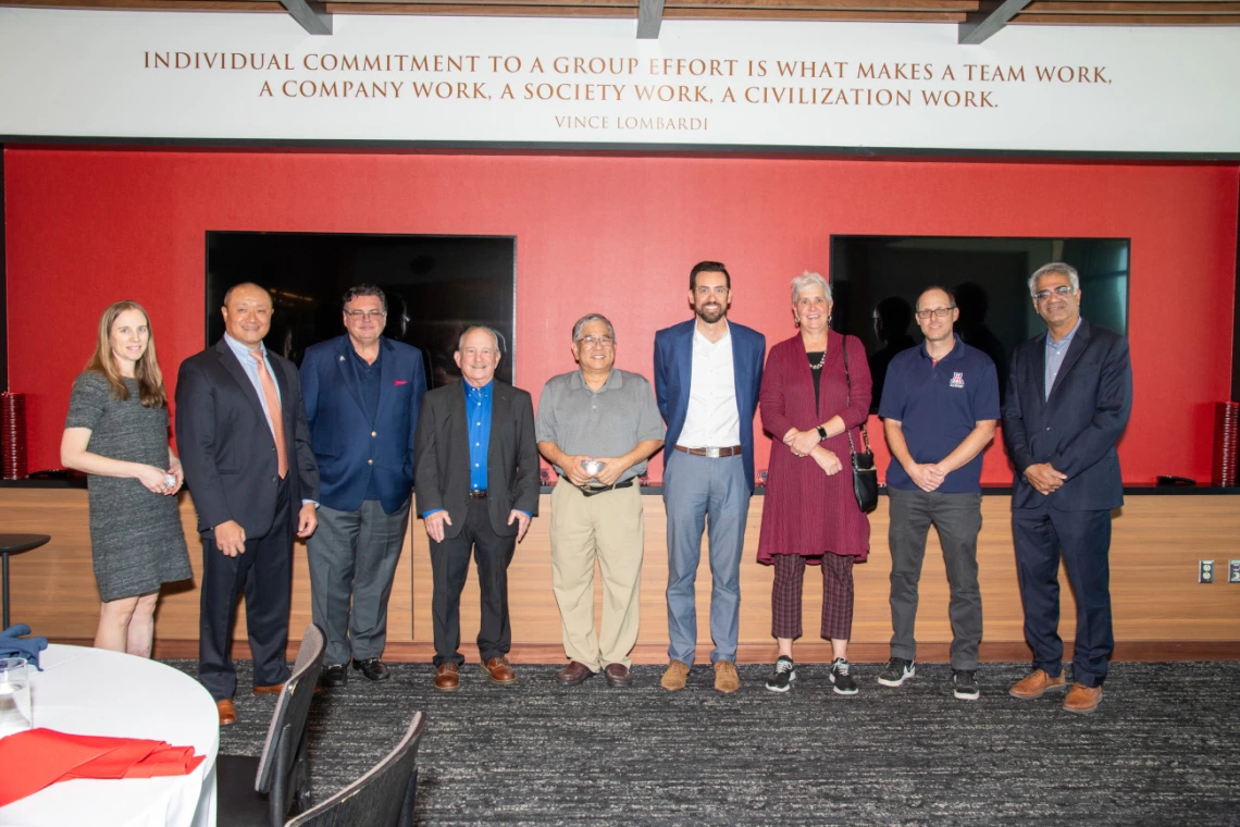 An image of the patent recipients who attended the luncheon.
