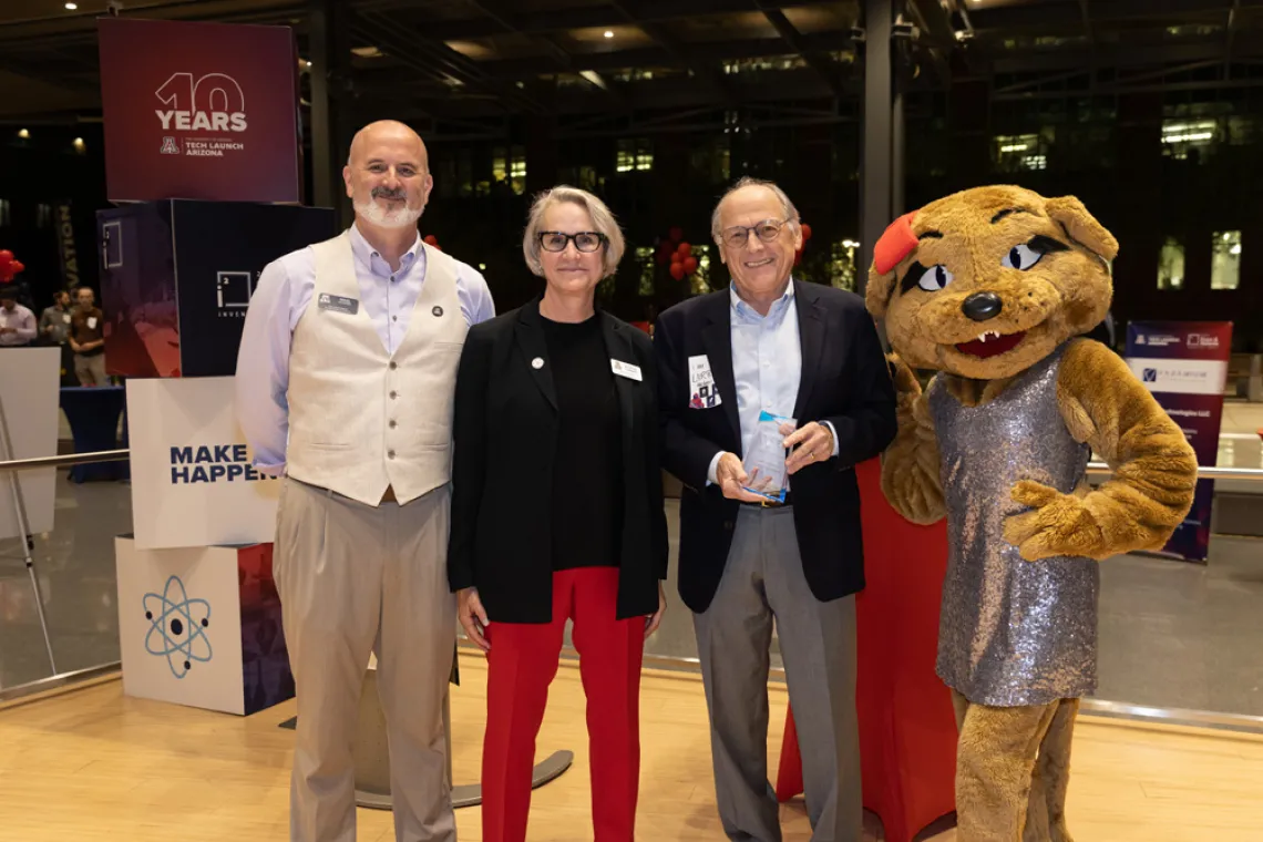 Doug Hockstad, Betsy Cantwell, Larry Hecker, and Wilma Wildcat. 