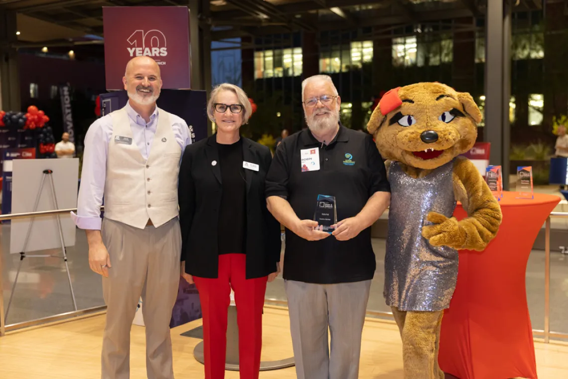 Doug Hockstad, Betsy Cantwell, Robin Polt, and Wilma Wildcat. 