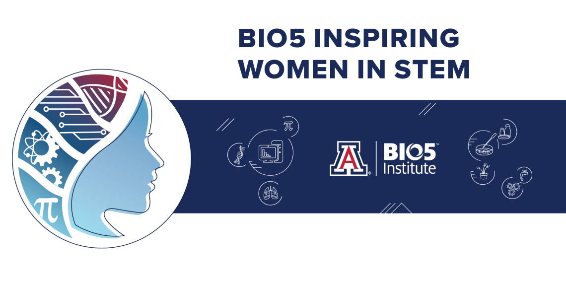 BIO5 Inspiring Women in STEM illustration and logo