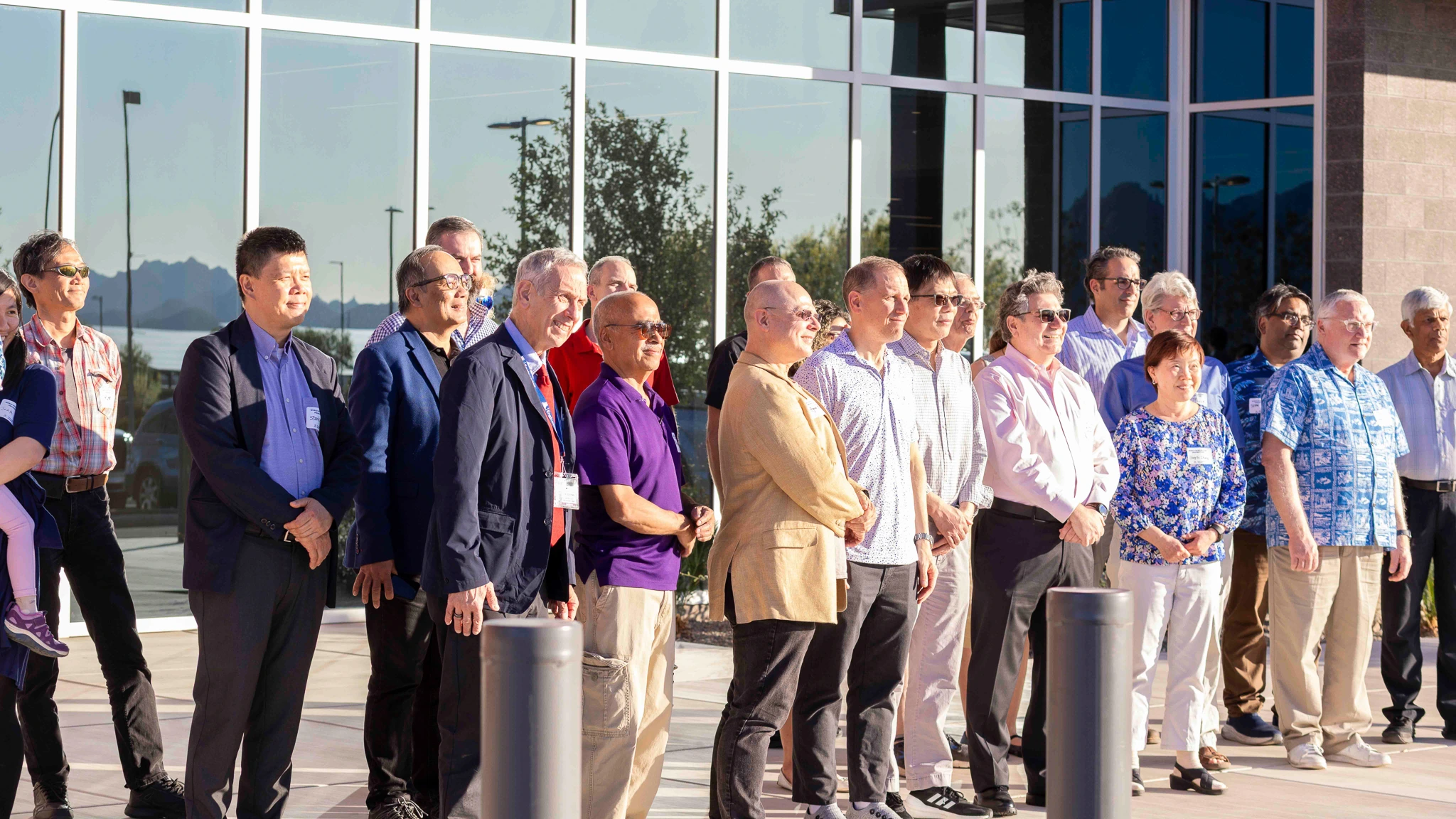 A group photo of inventors who earned U of A patent coins for patents issued in fiscal year 2024. 