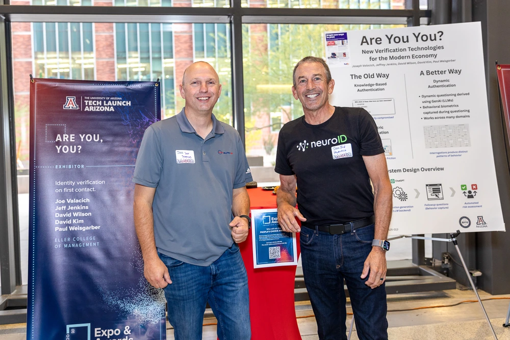 Jeff Jenkins and Joe Valacich present their identity verification technology.