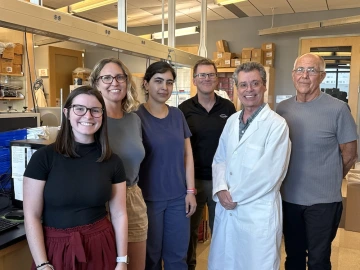 Left to right: Taylor Schreiber, Nicole Congrove, Parichehr Ghahari, Tripp Shannon, Brian McKay, Dr. Robert Snyder.