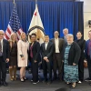 The members of the PPAC at their Fall 2024 meeting in Washington, DC. From left to right: Dr. Marvin Slepian, Heidi Nebel, Suzanne Harrison, Loletta Darden, Charles Duan, Lateef Mtima, Henry Hadad, Kathleen Duda, Olivia Tsai, and Earl “EB” Bright. 